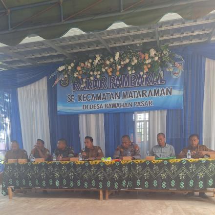 Pambakal Desa Surian menghadiri Rapat Koordinasi Pambakal Se Kecamatan Mataraman